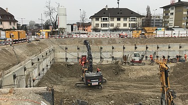 Bild von Baugrube Schulanlage Guggach