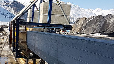 Detailaufnahme der Baustelle