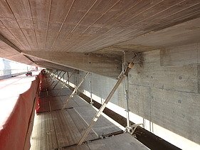 Foto von der Sanierung Viadukt Mühle in Wil