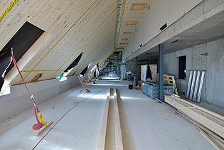 Foto von der Dachrekonstruktion Bahnhofquai Zürich