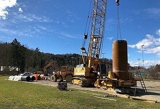 Foto von Baustelle für Grundwasserbrunne