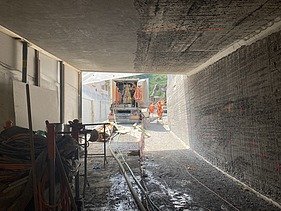 Bauarbeiten Personenunterführung