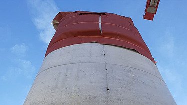 Eine fertig gegossene Stütze