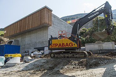 Foto von Baugrube Kraftwerk Realp II