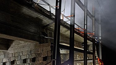 Aufnahme der Baustelle bei Nacht