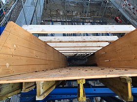 Holzschalung Draufsicht