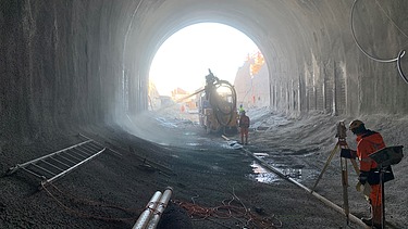 Bild von Bauarbeiten am Lochweidli-Tunnel