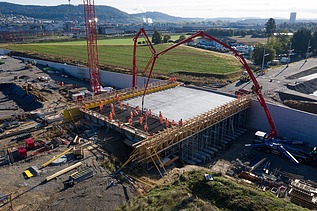 Foto von Bau der Limmattalbahn Dietikon