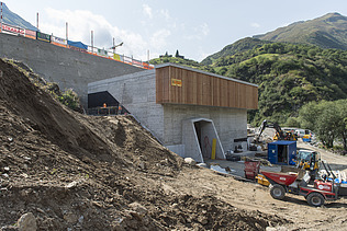 Foto von Baugrube Kraftwerk Realp II