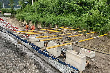 Bauarbeiten im Oberwasserkanal - Ingenieurbau STRABAG Foto von Arbeiten im Oberwasserkanal