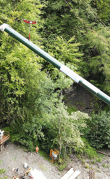 Bild vom Bau Kleinwasserkraftwerk Luchsingen