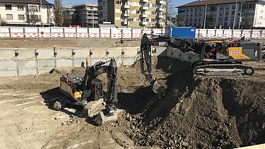 Bild von Baugrube Schulanlage Guggach