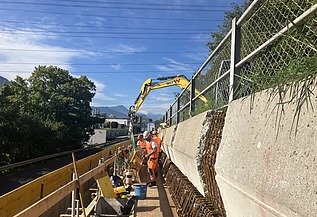 Instandsetzung Bohrpfahlwand Frohsinn Küssnacht