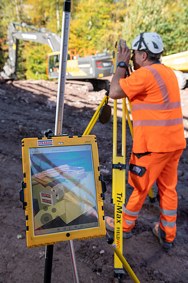 Bild der Baustelle des Kraftwerk Schils, Flums BIM 