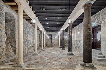 Bauarbeiten im «Haus zum Kiel» - STRABAG Holzbau Foto vom Innenraum vom