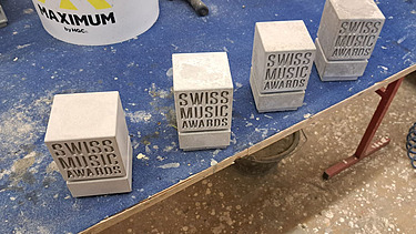 Foto von Swiss Music Awards Herstellung - Foto auf Werkbank