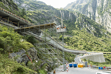 Instandsetzung Gotthardpassstrasse in Göschenen - STRABAG Foto von Instandsetzung Gotthardpassstrasse