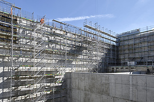 Foto vom Bau der Kehrichtverwertungsanlage KEBAG Enova