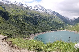 Ansicht auf den Stausee Lai da Nalps