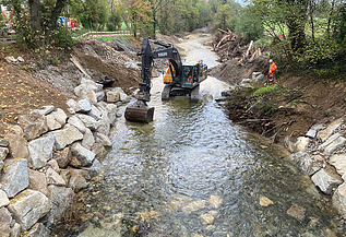 Bild von Bauarbeiten Längsvernetzung Suhre