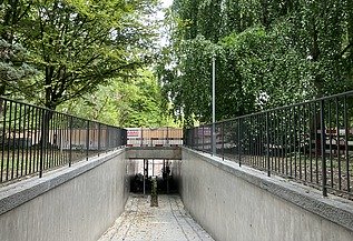 Foto von fertiger Personenunterführung