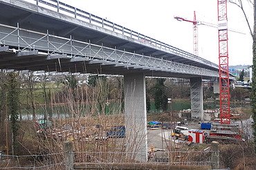 Foto von der Sanierung Viadukt Mühle in Wil