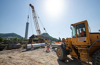 Foto von Einbau Grundwasserpumpwerk Leim