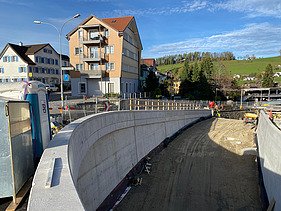 Foto von Überbauung der Kreuzung Herisau mit Schalung