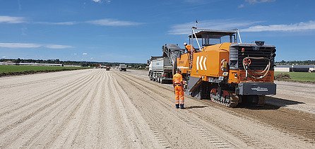 Foto von Falze auf Sandboden