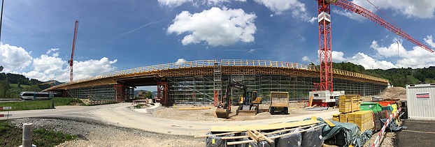 Baustelle im Weitwinkel