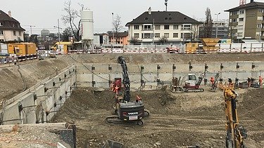 Bild von Baugrube Schulanlage Guggach