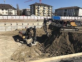Bild von Baugrube Schulanlage Guggach