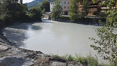 Gesamtperspektive gefüllter Geschiebesammler