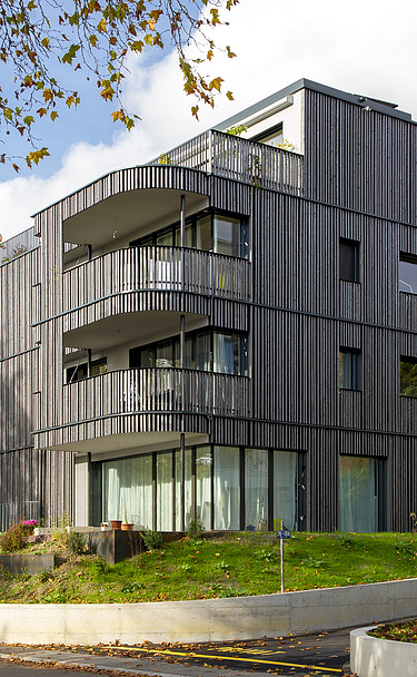 Neubau Zürich - Holzbau STRABAG Foto vom Neubau von Zürich Riedhofstrasse 96