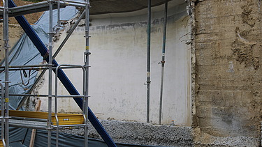 Eine der alten Wasserkammern am Wasserreservoir Kopfholz in Rüschlikon die nun abgebrochen wird