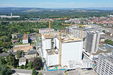 Drohnen Aufnahme vom Neubau Inselspital