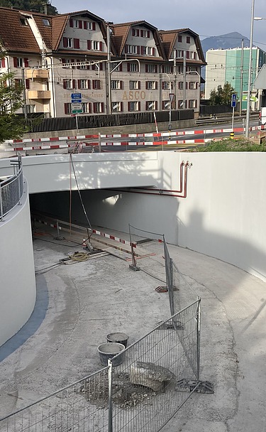 Bauarbeiten Unterführung Badstrasse Unterführung Badstrasse