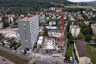 Kesslerplatz Schlieren Ansicht Kesslerplatz von oben seitlich