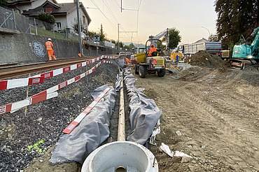 Kanaleinzug - Verkehrswegebau Foto aus dem Verkehrswegebau