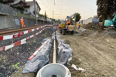Kanaleinzug - Verkehrswegebau Foto aus dem Verkehrswegebau