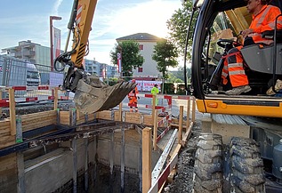 Foto von Bauarbeiten Zollikofen