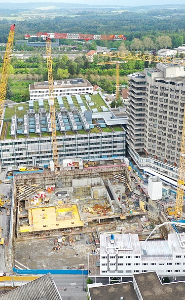 Foto vom Neubau Inselspital