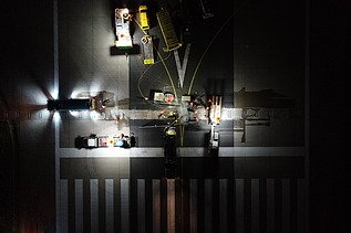 Foto von Arbeiten bei Nacht