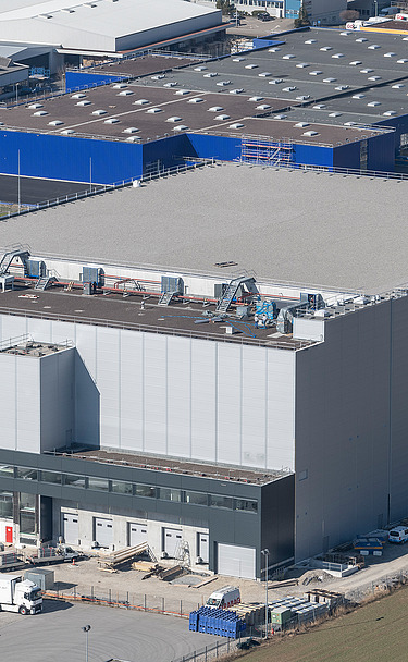 Lager Bell - Hochbau STRABAG Foto vom Neubau von Lager Bell