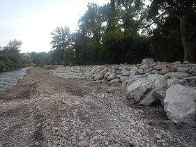 Foto von Arbeiten am Auenschutzpark