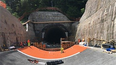 Bild von Bauarbeiten am Lochweidli-Tunnel